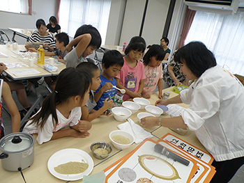 お米の親子講習会